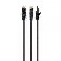 Патч корд Cablexpert PP6A-LSZHCU-BK-15M, S/STP, литий, 50u" штекер із фіксатором, 15 м, чорний