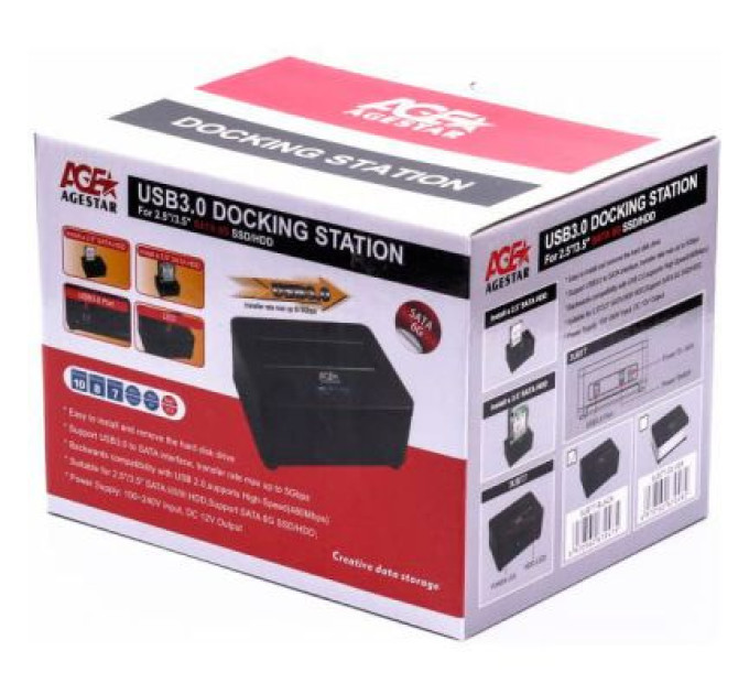 AgeStar Док-станція AgeStar 3UBT7 (Black)