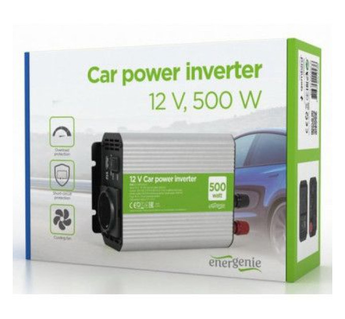 EnerGenie Автомобільний інвертор EnerGenie EG-PWC500-01