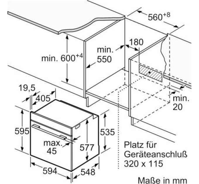 Bosch Духова шафа Bosch HBG7341B1