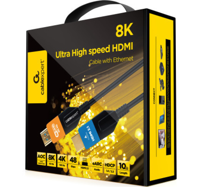 Cablexpert Кабель Cablexpert CC-HDMI8K-AOC-30M, HDMI V.2.1, вилка/вилка, з позолоченими контактами, 30 м