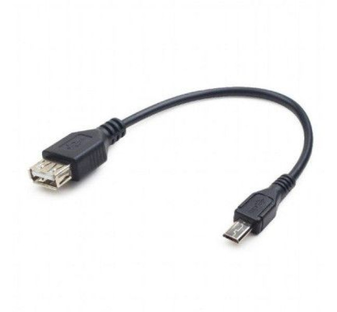 Cablexpert Кабель-адаптер USB OTG Cablexpert A-OTG-AFBM-03 для пристроїв, AF - Micro BM, 0.15 м.