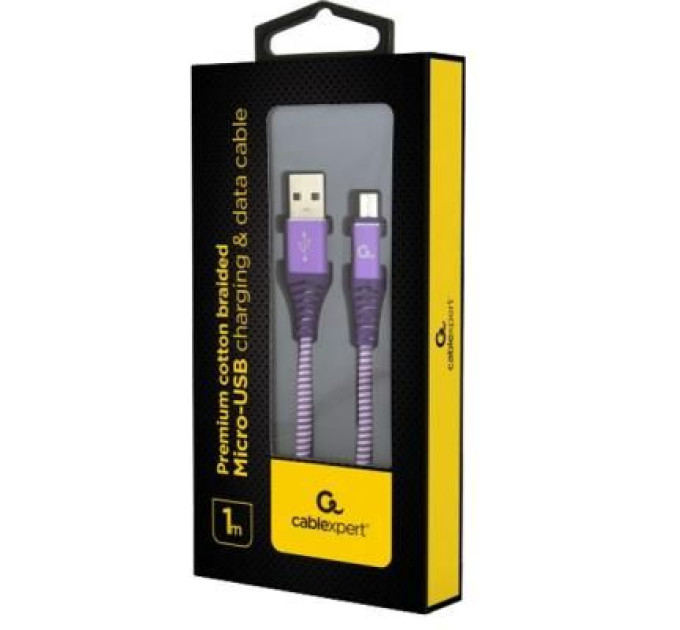Cablexpert Кабель Cablexpert CC-USB2B-AMmBM-1M-PW, USB 2.0 А-тато/Micro B-тато, 1,0 м.