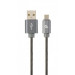 Cablexpert Кабель Cablexpert CC-USB2S-AMmBM-1M-BG , USB 2.0 A-тато/Micro B-тато, 1,0 м.