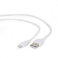Cablexpert Кабель Cablexpert CC-USB2-AMLM-W-0.1M , USB 2.0 AM-папа/Lightning, 0.1 м.