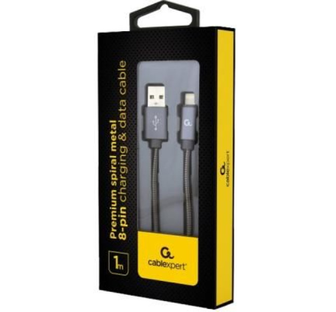 Cablexpert Кабель Cablexpert CC-USB2S-AMLM-1M-BG,  USB 2.0 А-папа/Lightning, 1.0 м.