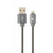 Cablexpert Кабель Cablexpert CC-USB2S-AMLM-1M-BG,  USB 2.0 А-папа/Lightning, 1.0 м.