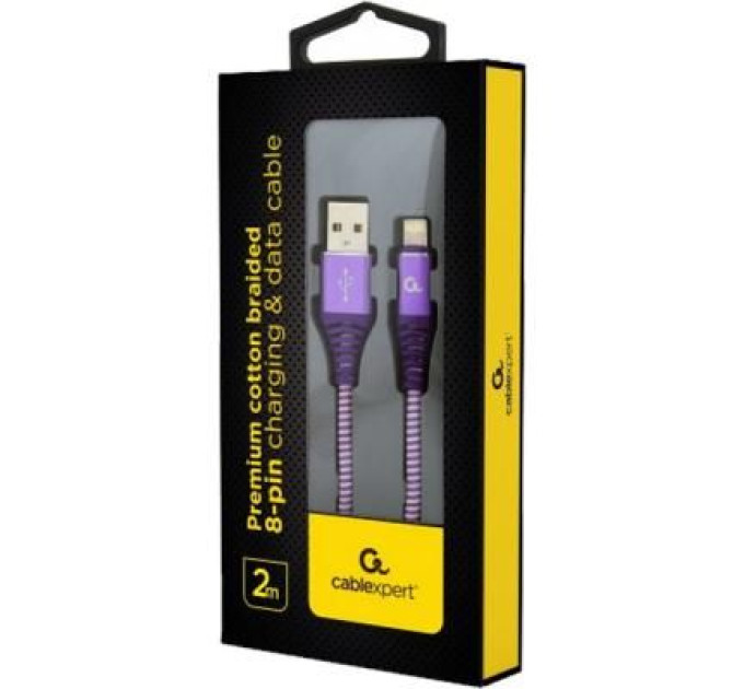 Cablexpert Кабель Cablexpert CC-USB2B-AMLM-2M-PW, USB 2.0 А-тато/Lightning, 2.0 м.