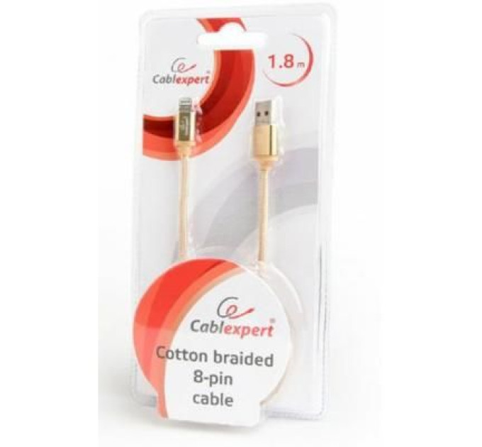 Cablexpert Кабель micro Cablexpert CCB-mUSB2B-AMLM-6-G, USB 2.0 A-вилка/Lightning, 1.8 м.