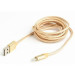 Cablexpert Кабель micro Cablexpert CCB-mUSB2B-AMLM-6-G, USB 2.0 A-вилка/Lightning, 1.8 м.