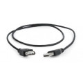 Cablexpert Подовжувач Cablexpert CC-USB2-AMAF-75CM/300-BK, USB 2.0 A-тато/A-мамо, 0.75 м.