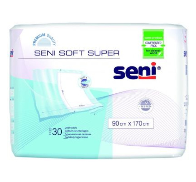 Seni Пелюшки для малюків Seni Soft 90x170 см 30 шт (5900516691998)