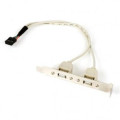 Cablexpert USB розетка на кронштейні 10P CCUSBRECEPTACLE, довжина шнура 25см