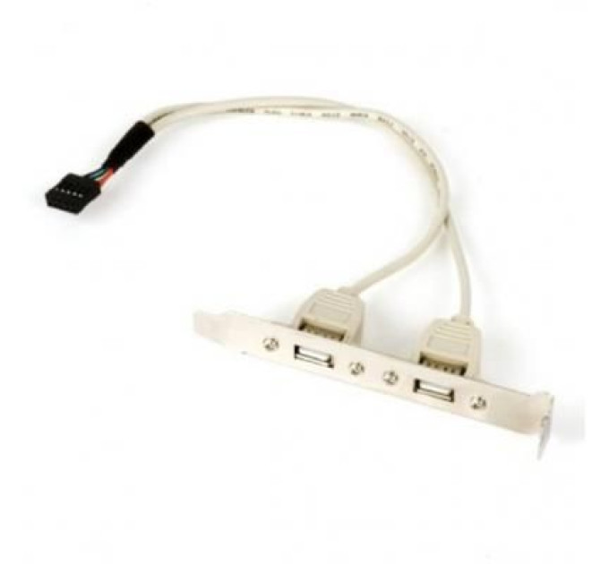Cablexpert USB розетка на кронштейні 10P CCUSBRECEPTACLE, довжина шнура 25см