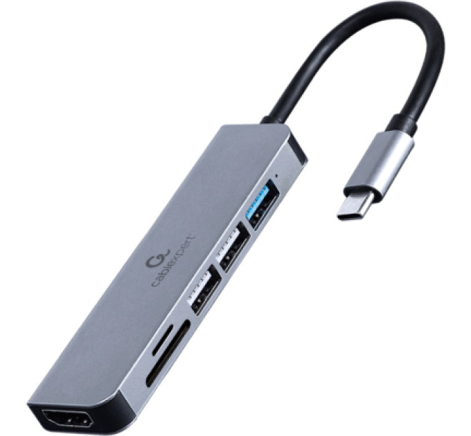 Cablexpert Адаптер Cablexpert A-CM-COMBO6-02, USB Type-C 6-в-1