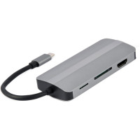 Адаптер Cablexpert A-CM-COMBO8-02, USB Type-C 8-в-1
