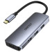 Choetech Адаптер Choetech HUB-M19-GY, USB Type-C 7-в-1