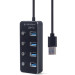 Gembird Хаб Gembird UHB-U3P4P-01 на 4 порти USB 3.0