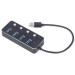 Gembird Хаб Gembird UHB-U3P4P-01 на 4 порти USB 3.0