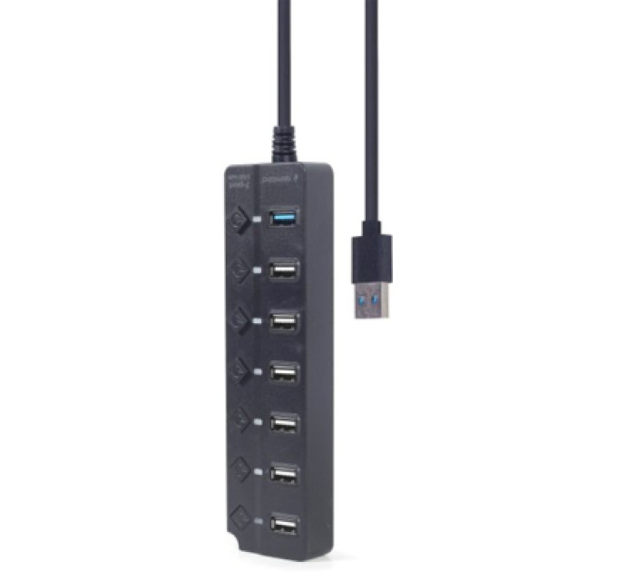Gembird Хаб Gembird на 7 портiв (6хUSB2.0+1хUSB3.0) UHB-U3P1U2P6P-01, пластик, чорний
