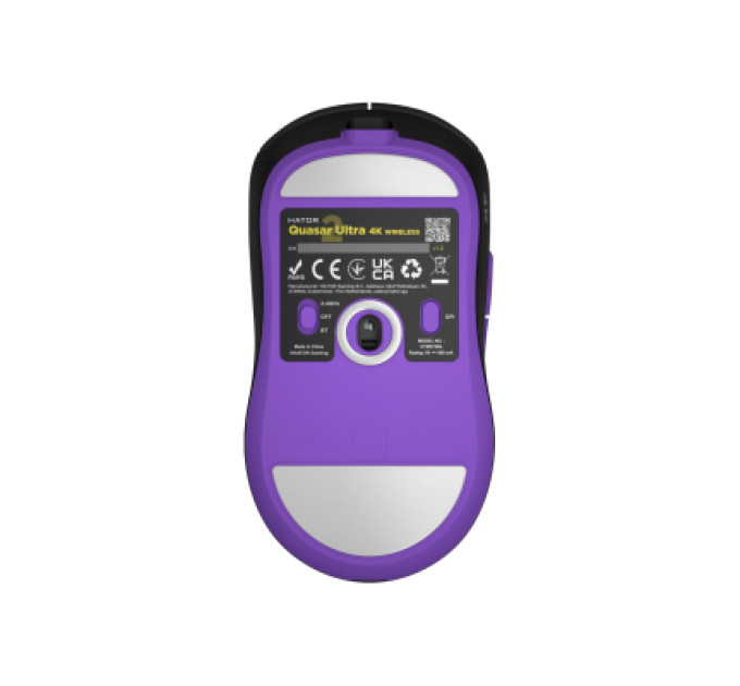 Hator Мишка Hator Quasar 2 Ultra 4K Wireless/Bluetooth/USB Black/Lilac (HTM570BL)