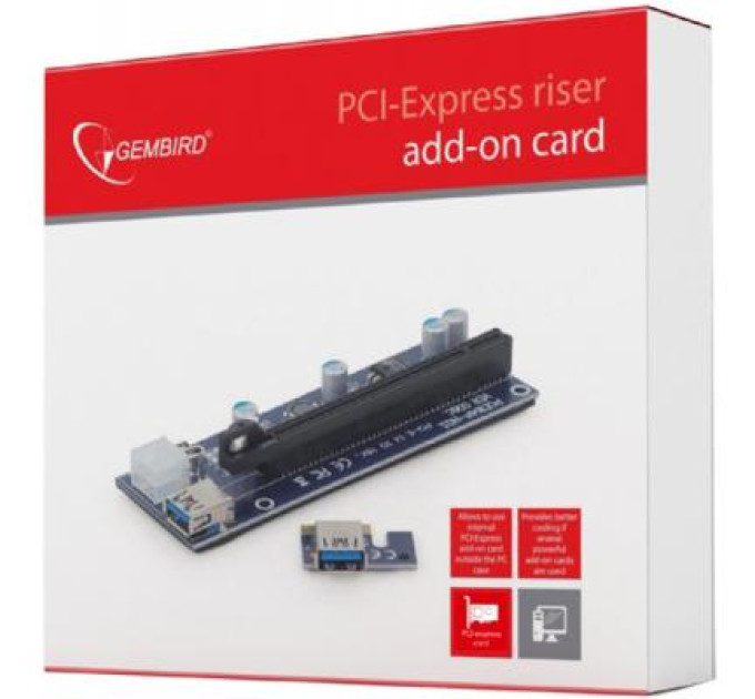 Gembird RC-PCIEX-03 Райзер-карта розширення PCI-Express інтерфейсу