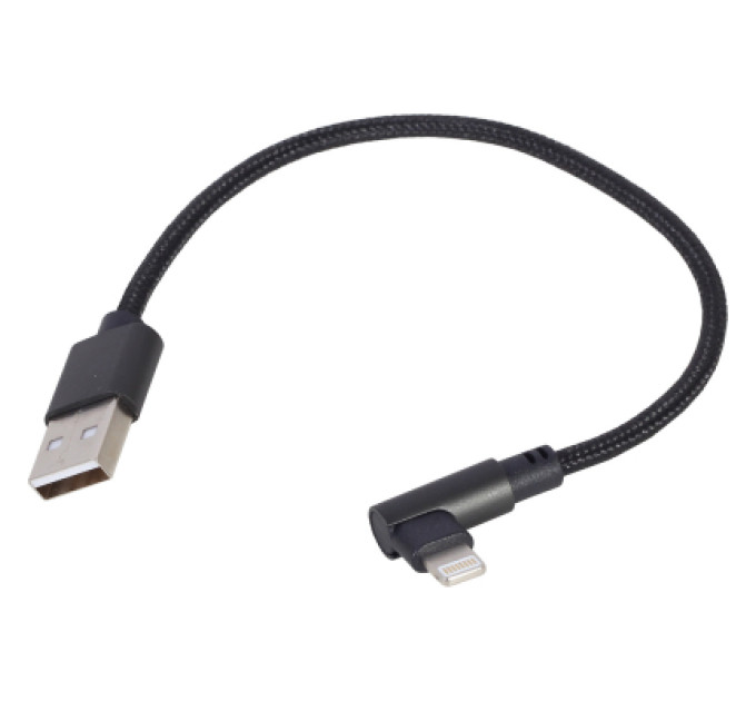 Cablexpert Кабель кутовий Cablexpert CC-USB2-AMLML-0.2M, USB 2.0 USb-A тато/Lightning, 0.2 м.