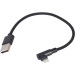 Cablexpert Кабель кутовий Cablexpert CC-USB2-AMLML-0.2M, USB 2.0 USb-A тато/Lightning, 0.2 м.