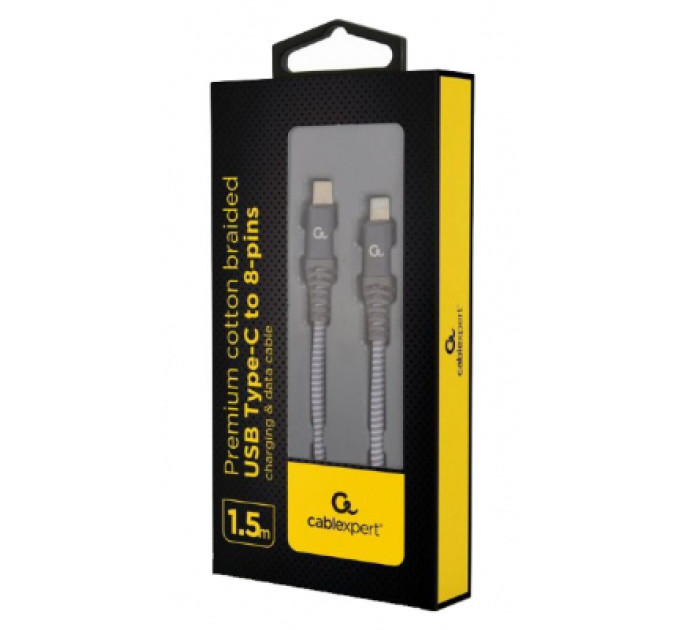 Cablexpert Кабель Cablexpert CC-USB2B-CM8PM-1.5M ,Power Delivery (PD), 18 Ватт C-тато/Lightning, 1,5 м.