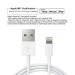 Choetech Кабель Choetech IP0027-WH, USB 2.0 А-тато/Lightning, 1.8 м.