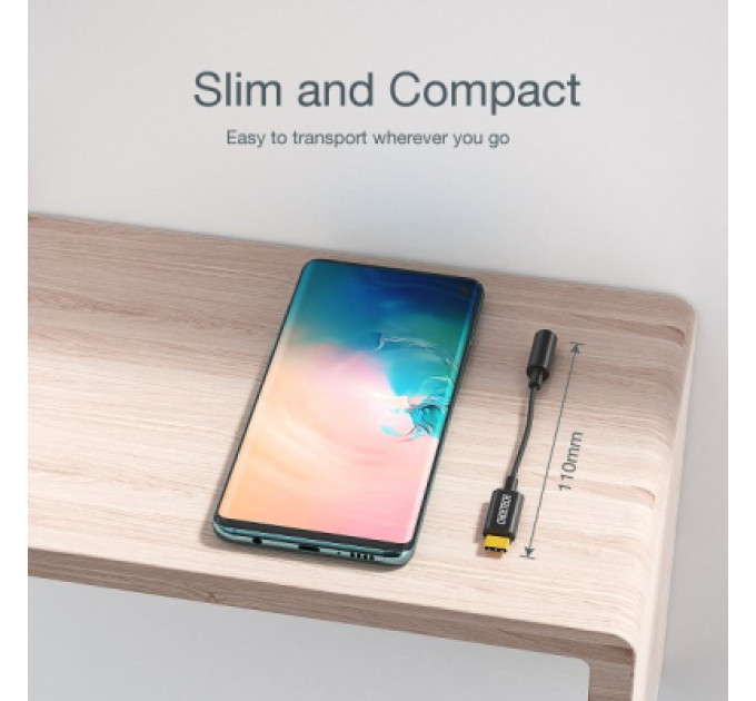Choetech Адаптер Choetech AUX003-BK, Type-C - стерео-аудіо 3.5 mm