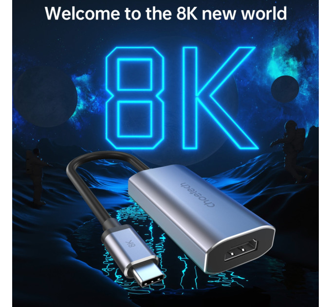 Choetech Адаптер-перехідник USB Type-C на HDMI Choetech HUB-H16-GY