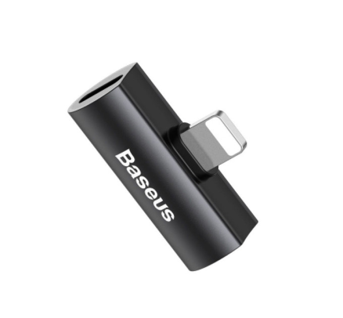 Baseus Перехідник L46 Lightning (1 Male / 2 Female) Black Baseus (CAL46-01)