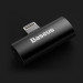 Baseus Перехідник L46 Lightning (1 Male / 2 Female) Black Baseus (CAL46-01)
