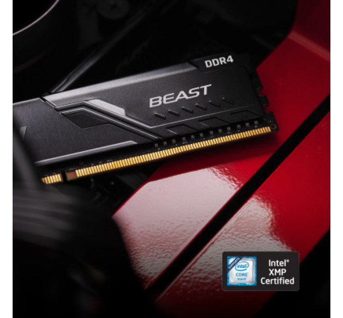 Kingston Fury (ex.HyperX) Модуль пам'яті для комп'ютера DDR4 8GB 3200 MHz Fury Beast Black Kingston Fury (ex.HyperX) (KF432C16BB/8)