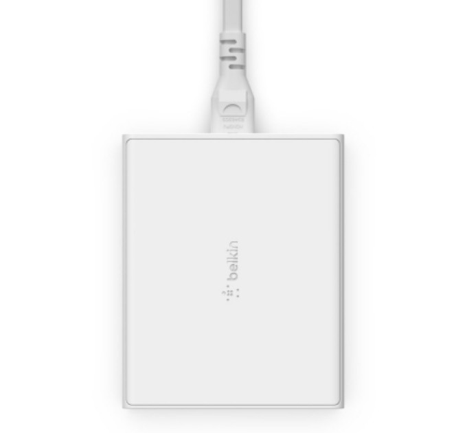 Belkin Зарядний пристрій Belkin Home Charger 108W GAN Dual USB-С/USB-A (WCH010VFWH)