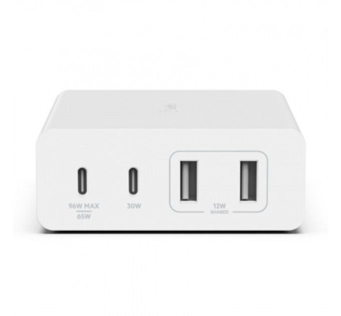 Belkin Зарядний пристрій Belkin Home Charger 108W GAN Dual USB-С/USB-A (WCH010VFWH)