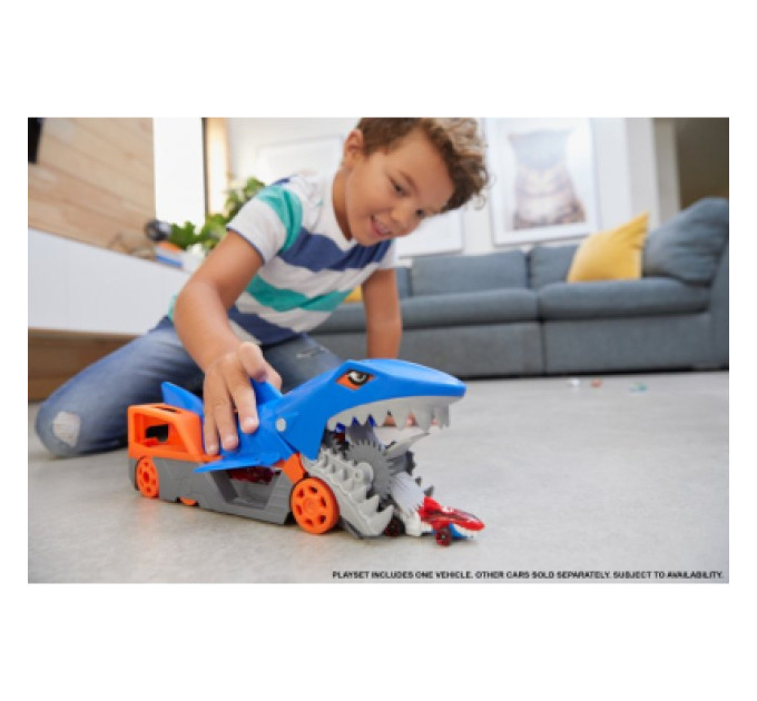 Hot Wheels Ігровий набір Hot Wheels Вантажівка-транспортер "Акуляча паща" (GVG36)