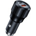 Choetech Автомобільне ЗУ TC0010-BK, 2 порти, 63Вт, QC3.0+PD, пластик, чорний