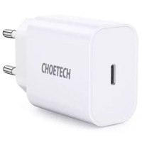 Мережевий зарядний пристрій Choetech Q5004-EU-WH, USB-С