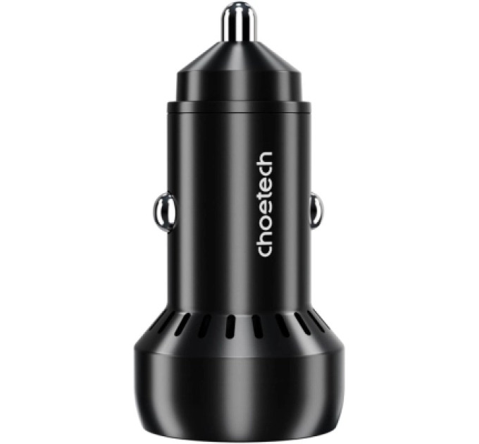 Choetech Автомобільне ЗУ TC0014-BK, 2 порти, 60Вт, QC3.0+PD, чорний