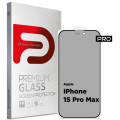 Armorstandart Скло захисне Armorstandart Pro Anti-spy Matte Apple iPhone 15 Pro Max Black (ARM73172)