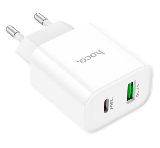 HOCO Зарядний пристрій HOCO C80A Plus Rapido White (6931474779885)