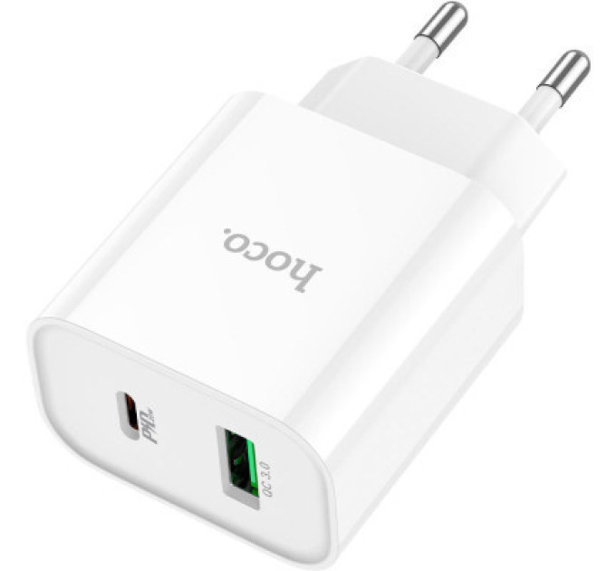 HOCO Зарядний пристрій HOCO C80A Plus Rapido White (6931474779885)