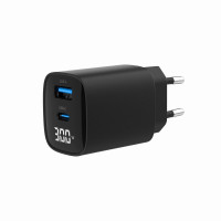 Мережевий зарядний пристрій Gembird TA-UC-PDQC30LCD-BK-01 Мережевий зарядний пристрій Gembird TA-UC-PDQC30LCD-BK-01