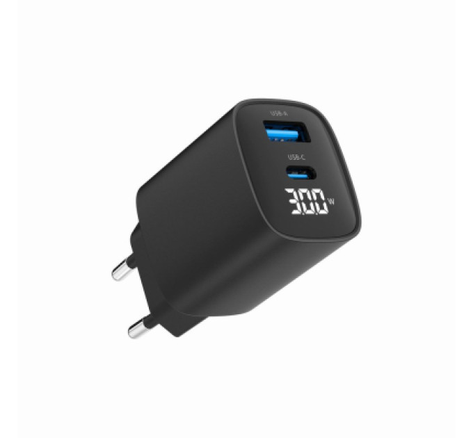 Gembird Мережевий зарядний пристрій Gembird TA-UC-PDQC30LCD-BK-01