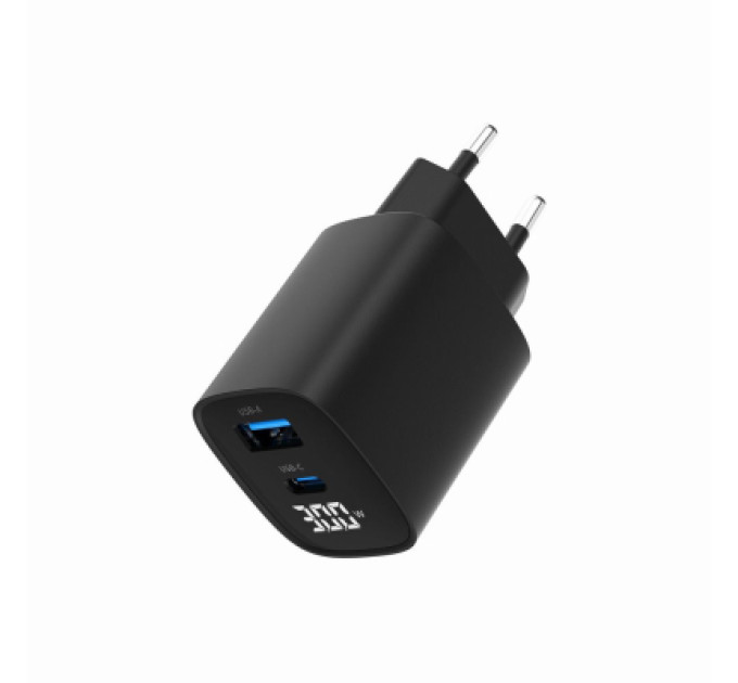 Gembird Мережевий зарядний пристрій Gembird TA-UC-PDQC30LCD-BK-01