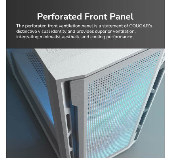 Cougar Корпус комп'ютерний Cougar Uniface Mini RGB, білий