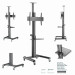Gembird Підлогова підставка для телевізора Gembird TVS-70T-02