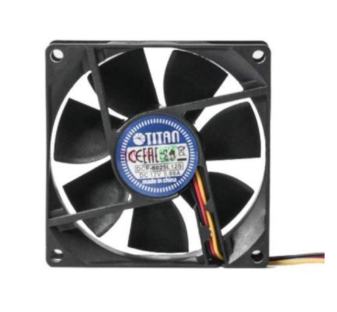Titan Вентилятор Titan DCF-8025L12S,  80х80х25мм
